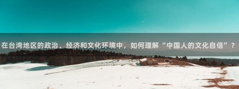 沐鸣2主管：在台湾地区的政治、经济和文化环境中，如何理解“中国人的文化自信”？